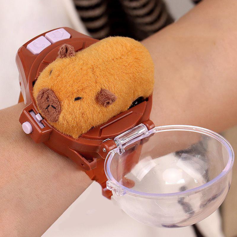 2.4G Children's Watch Remote Control Car Toy Novelty RC Car Toy Cartoon Portable USB Charging Watch Car Kid Birthday Gift