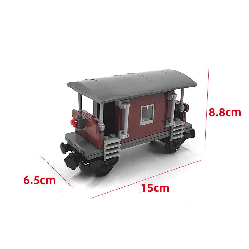 Creative Technica Ideas City Christmas Retro Sightseeing Carriage Tank Car Train Moc Railway Express Bricks Building Blocks Toys