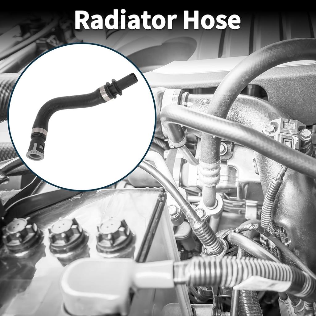 Radiator Hose Heater Hose No.30636987 for Volvo S40 2004-2013 Black Rubber 1 Pc Warm Air Outlet Pipe Good Sealing