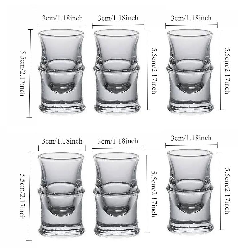 Luxury Whiskey Glass Drinkware Small Wine Glass Multiple Style Transparent Cocktail Glass Vodka Glass Simple High End Baijiu Cup