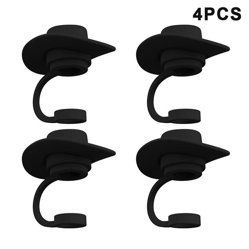 Silikonowa uszczelka ze słomką zatyczka do picia wielokrotnego użytku zatyczki z motywem kreskówkowym osłona na końcówki garnitur kubek kuchenny akcesoria do majsterkowania