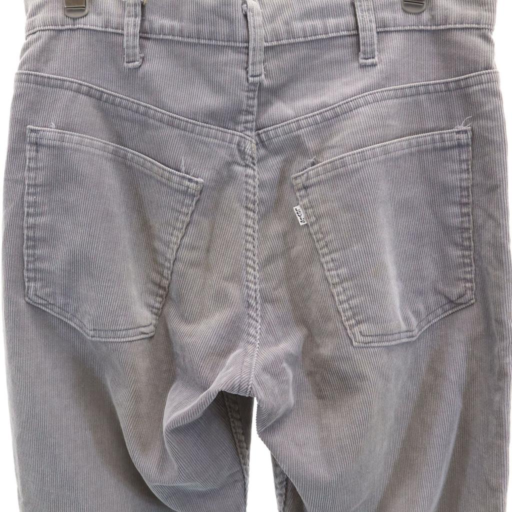 Levi's 80's 519-1556 Vintage Corduroy Pants W33 Light Gray 42TALON Men's Used