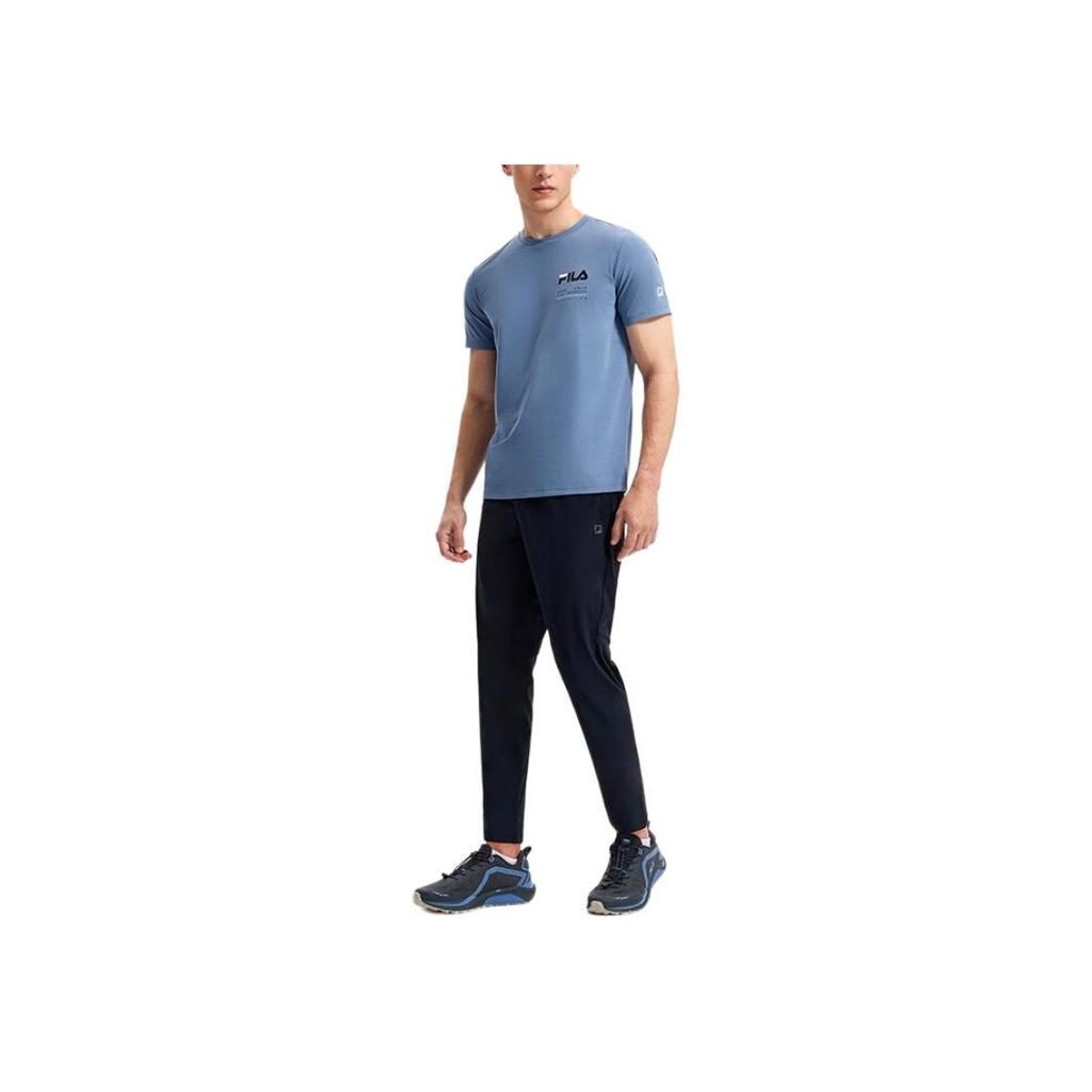 Fila Solid Color Elastic Casual Pants Men Bottoms Black A51M421603F-BK