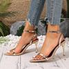 Damen Sandalen Sommer Designer Schnallenriemen Sandalen Damen Sexy Offene Zehen Hochhackige Schuhe Hochzeit Stripper High Heels Schuhe Trend High Heels Schuhe Damen