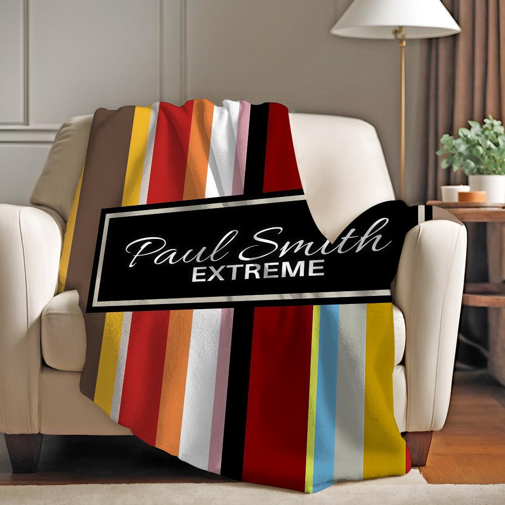 Fashion print P Paul S Smith Blanket For Sofa Office Bed Plane Travel Sleep Read Relax Camping Soft And Warm