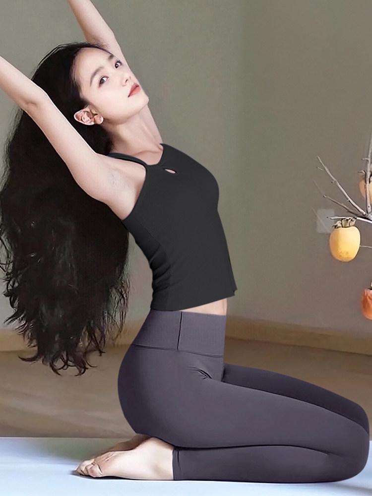 Женский асимметричный топ для йоги: Тонкий спортивный бюстгальтер 2026 для потрясающей пилатес-фитнеса XL (130-140 cm)