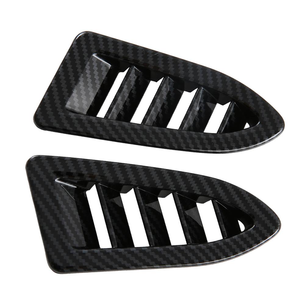 2pcs ABS Imitate Carbon Fiber Front Side Air Vent Cover For Subaru Crosstrek  2024 Front Up Upper Air Vent Cover