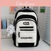 Stylish Letter Backpack With Color Blocking For Middle And High Students School