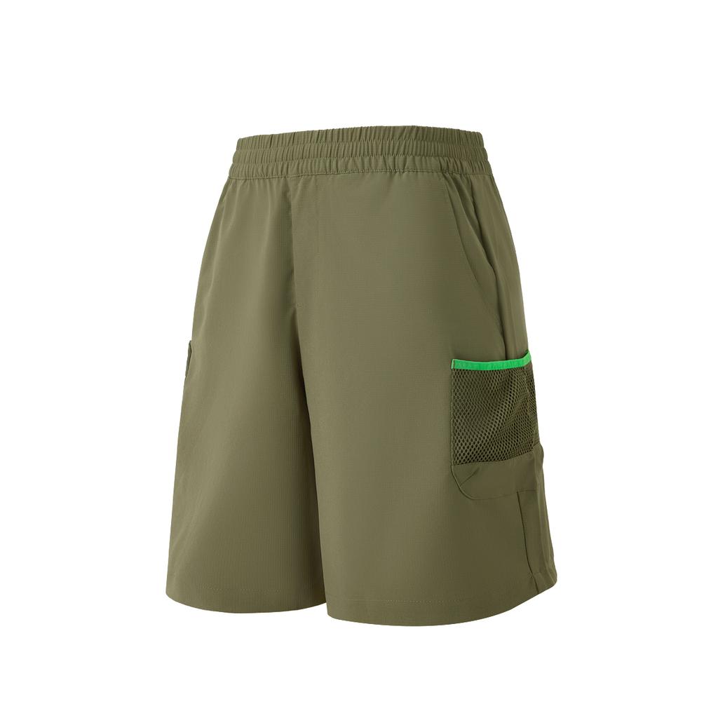 Adidas Lace-Up Comfortable Versatile Three-Quarter Casual Shorts Men shorts Olive-Green JJ0627
