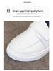 Korean Style Low-Top Leather Slip-On Loafers for Boys & Toddlers - Soft Sole Casual Shoes
