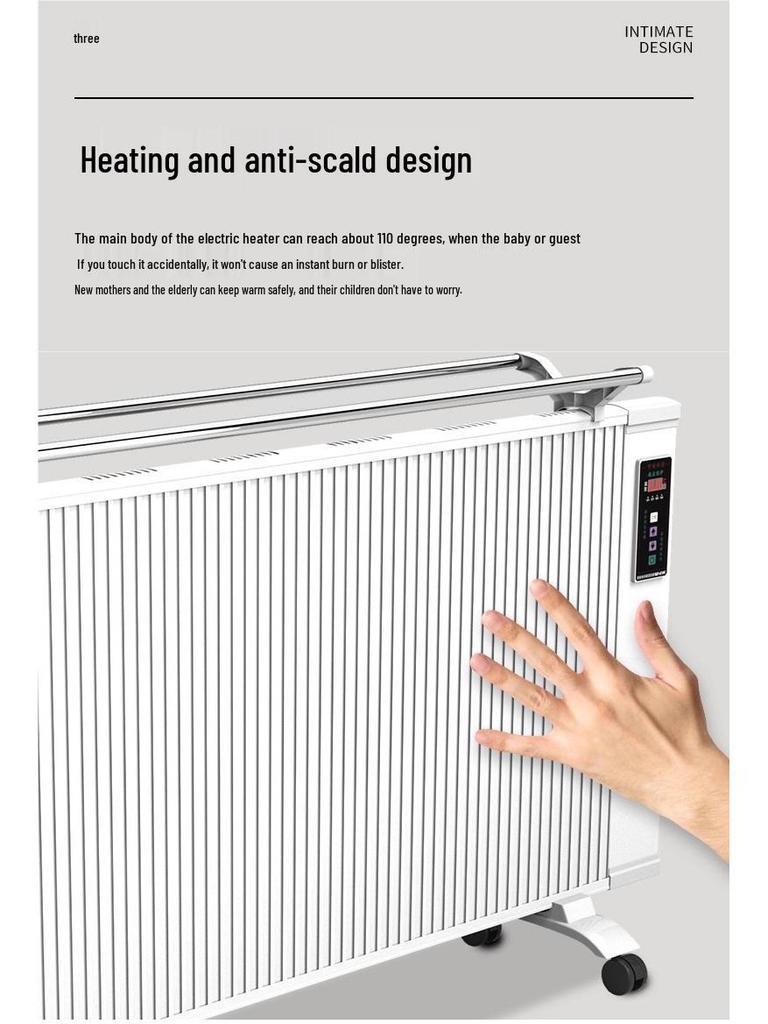 Energy-Efficient Graphene Wall-Mounted Heater for Large Areas