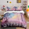 Fantasy Trees and Mushrooms Bedding Sets Duvet Cover Sets Duvet Covers Pillowcases(1 * Duvet Cover 2 * Pillowcases Without Duvet Insert)