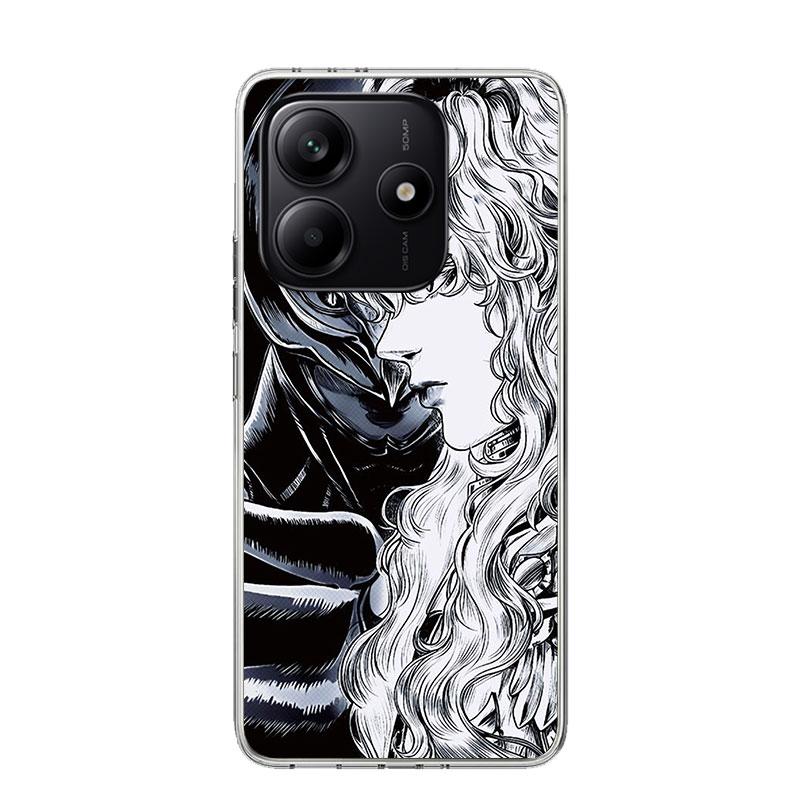 Black White G-Guts B-Berserks Phone Case For Xiaomi Redmi Note 15 14 13 12S 12 Pro Plus 11S 11E 11 11T 10S 10 Art Soft Pattern C