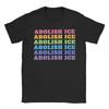 Abolish ICE Men T Shirt  Vintage Tees Short Sleeve Round Collar TShirt Pure Cotton 4XL 5XL Clothes