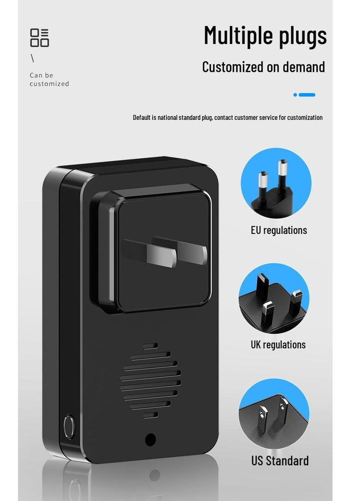Battery-Free Smart Wireless Doorbell with Music Reminder and Elderly Call Button