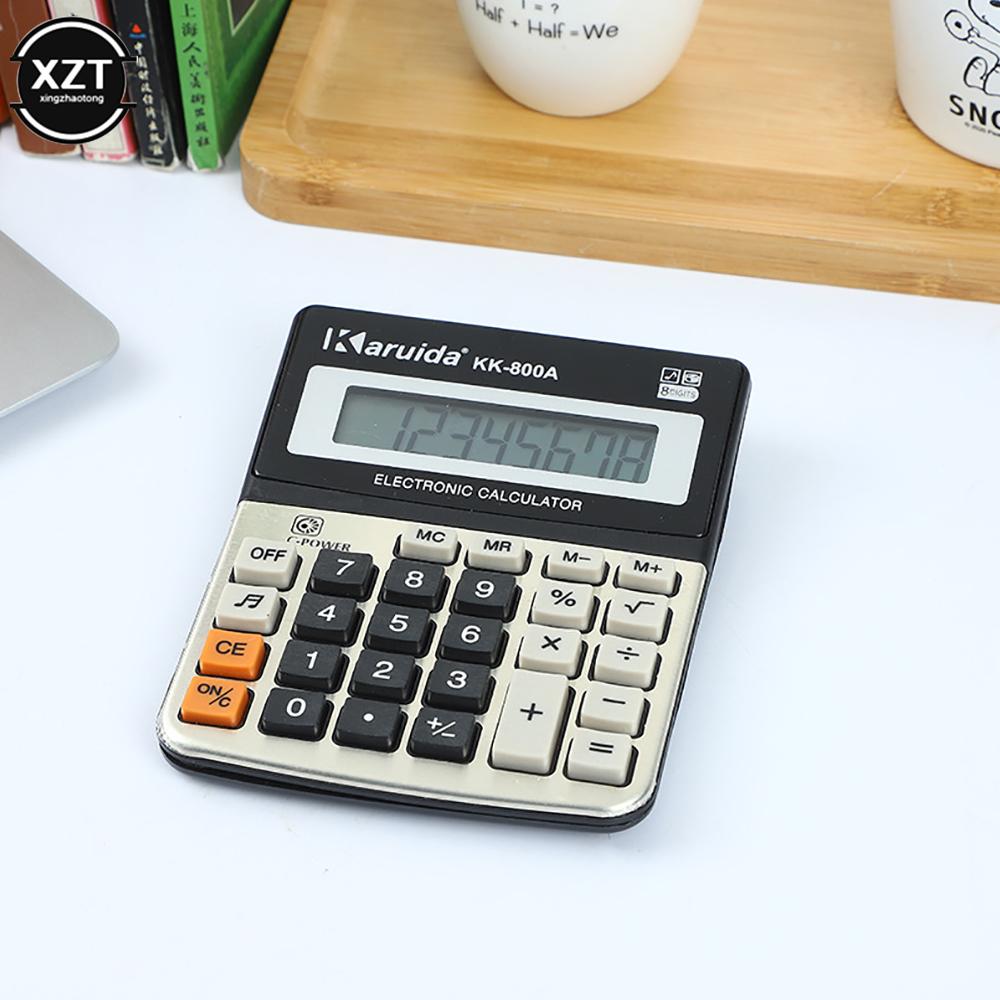 Portable Small Desktop Office Financial Calculator 8-digit Electronic Calculator With Sound Learning Office Supplies