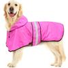 Reflective Strip Dog Rain Cloak Waterproof Pet Fluorescent Clothes Pet Rain Jacket  Bulldog