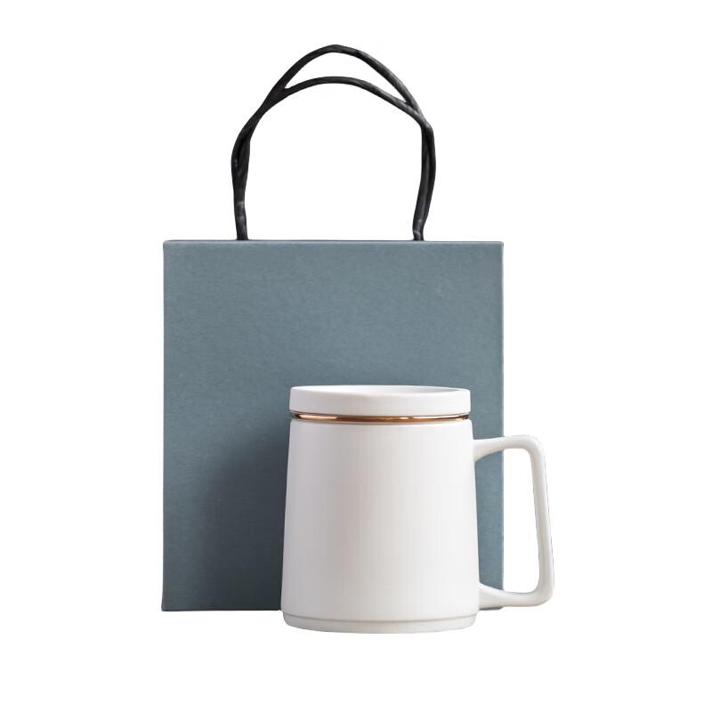 Ceramic Tea Infuser Mug with Wooden Handle