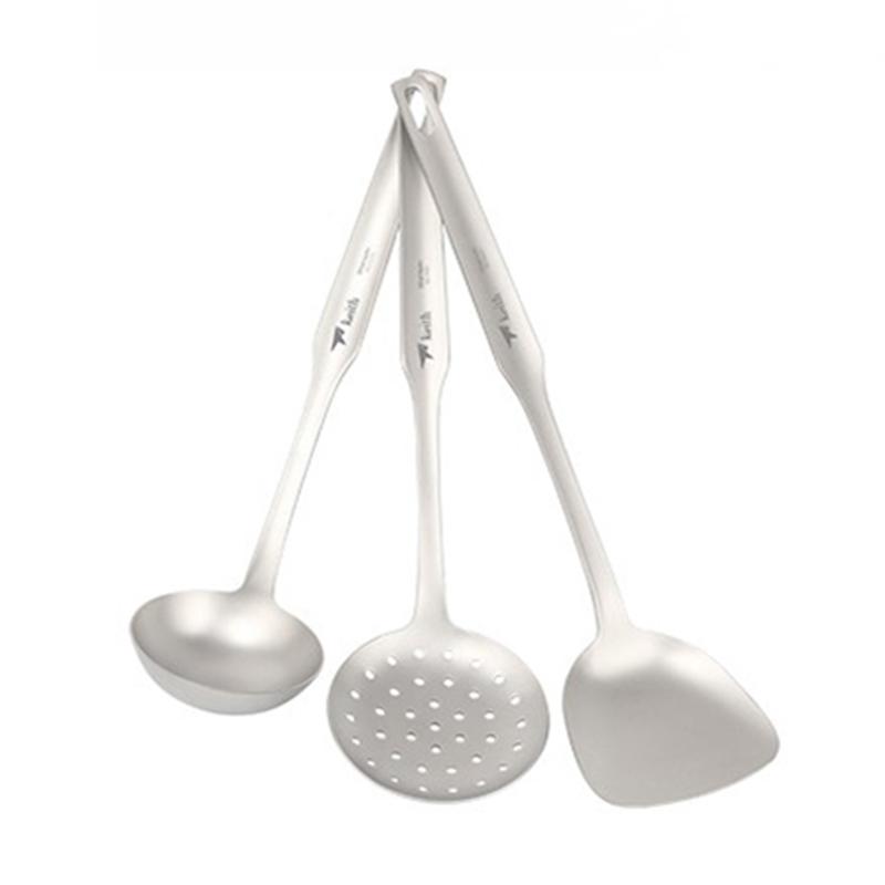 

Набор титановой посуды Keith, лопатки для пикника, суповая ложка, дуршлаг, кухонная лопатка для кемпинга, кемпинга, кемпинга