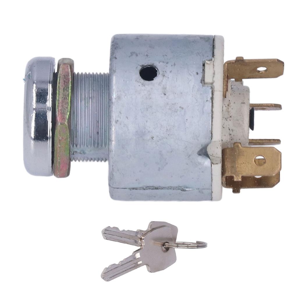 Zündschalter, Universal-Starter, 3 Anschlüsse, 3 Positionen, mit 2 Schlüsseln, DC 12 V, für Auto, LKW