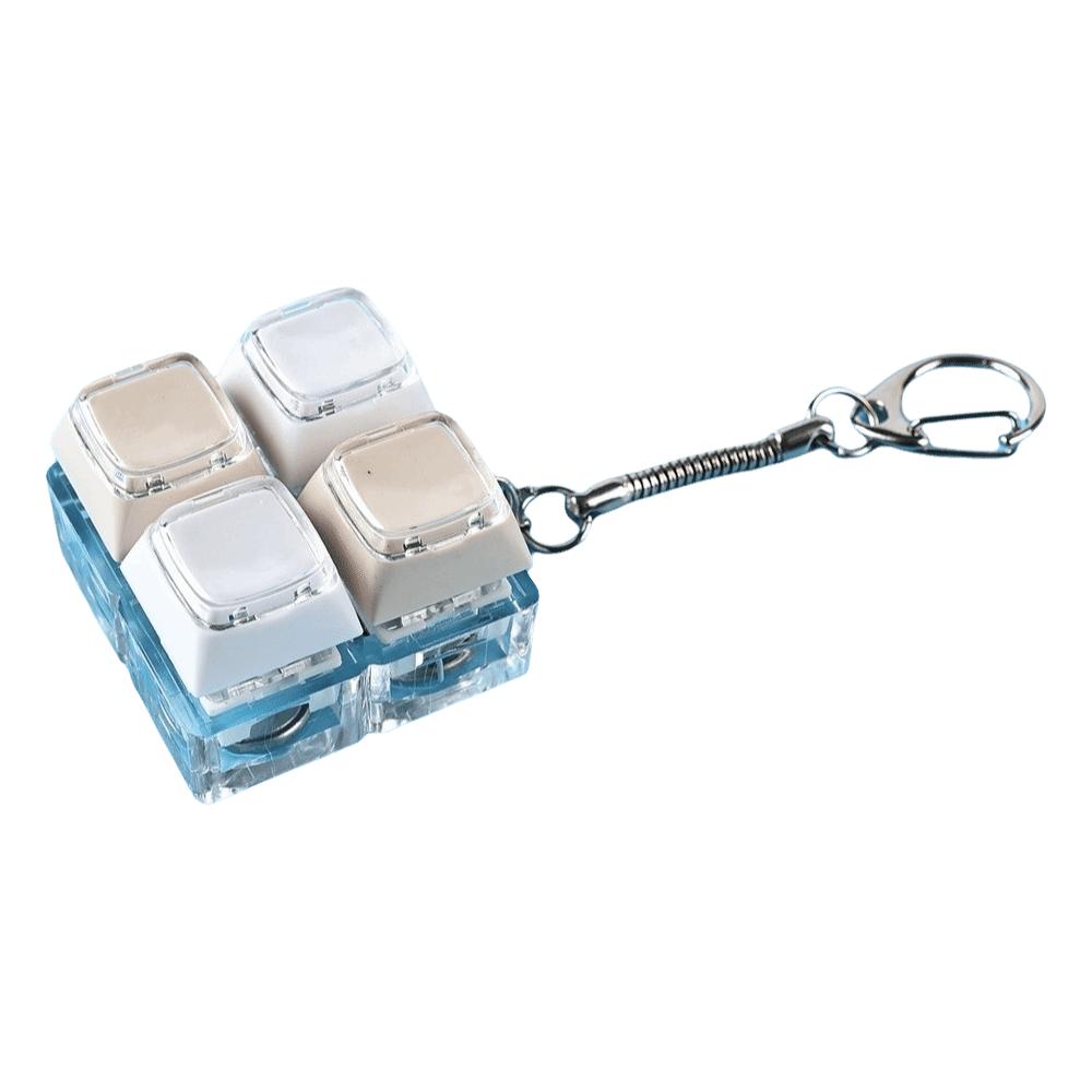Bag Charms Keyboard Fidget Keychain Funny Pendant Fidget Clicker Toy Desktop Accessory