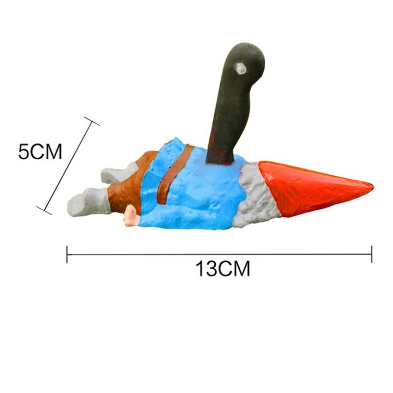 Zombie Garden Gnome Statues Dwarf Yard Creative Funny Sculptures Decor Home