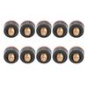 10pcs Billiards Snooker Pool Cue Pole Tip Replacement Parts Tackle Accessory (13mm)