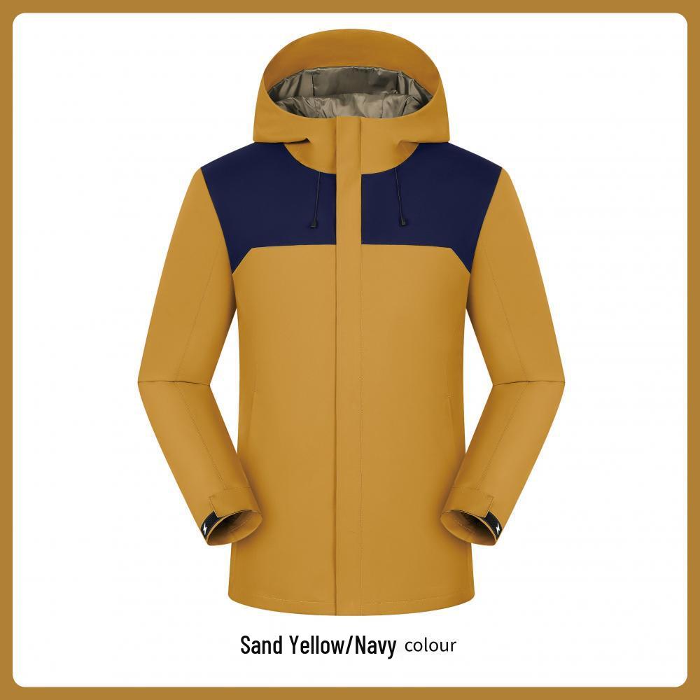 760g Black Gold Graphene Windproof Down Jacket with Custom Embroidery