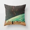 Polyester Romantic Starry Sky Moon Decorative Throw Pillow Case Space Cushion Cover For Home Sofa Bedroom Decoration 45X45Cm