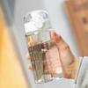 Portable Plastic Water Bottle Transparent 550ml Drinking Cup Leak-Proof with Handle Water Jugs