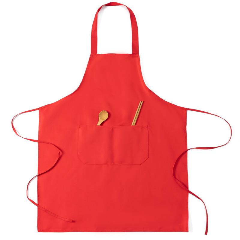 Werbeschürze mit individuell bedrucktem Logo – Werbegeschenk, einfache Arbeitskleidung mit einfarbiger Taille.