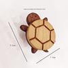 Creative Beech Wood Adhesive Hooks – Funny Animal Design Coat & Hat Hooks for Behind-the-Door Use