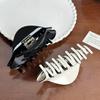 Hair Acetate Premium Claw Clip In Classic White And Black For Chic Hairdos Everyday
