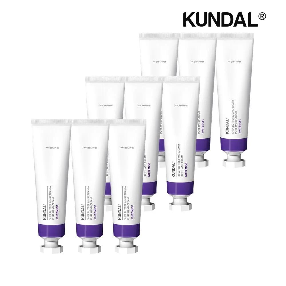 

KUNDAL Shea Butter & Macadamia Pure Hand Cream White Musk 50ml x9