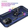 For iPhone 15 14 Plus Armored Four Corner Anti Fall Phone Case For iPhone 13 12 Pro Max MiNi Ring Holder Phone Case