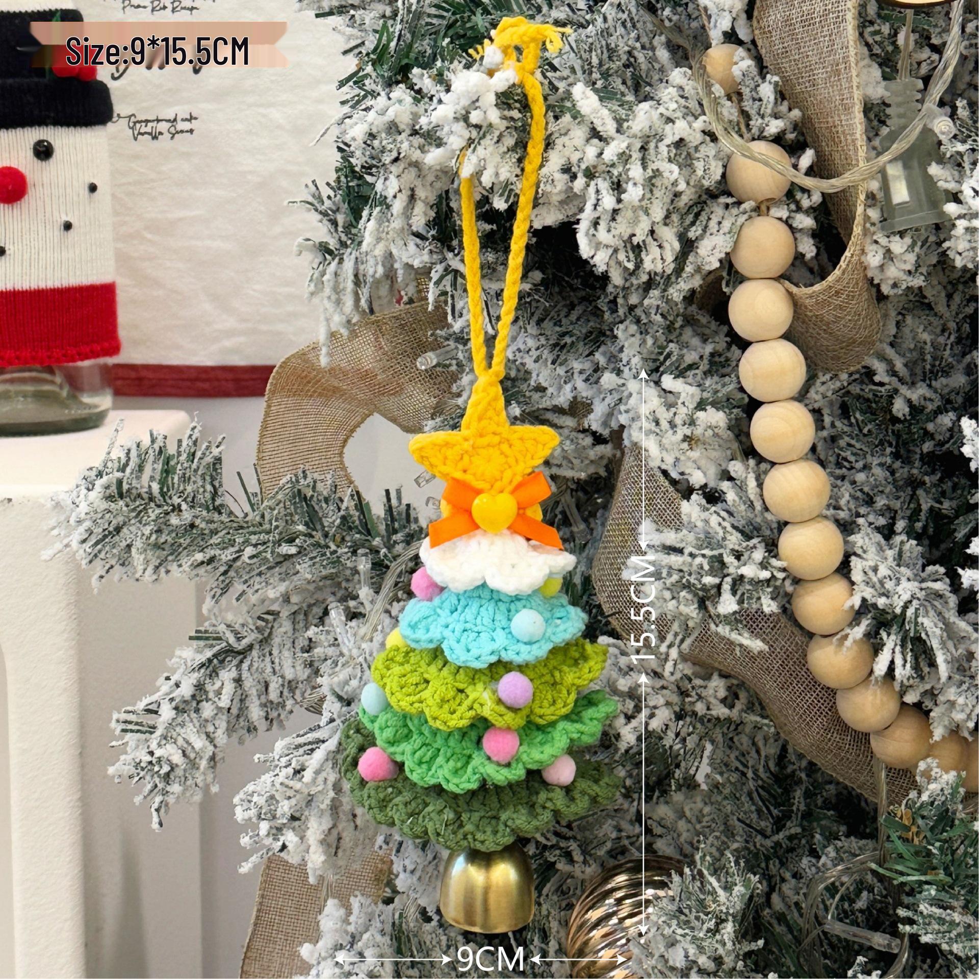 

Дофамінові вовняні в язані різдвяні прикраси-дзвіночки - Автомобільні підвіски та маленькі святкові підвіски