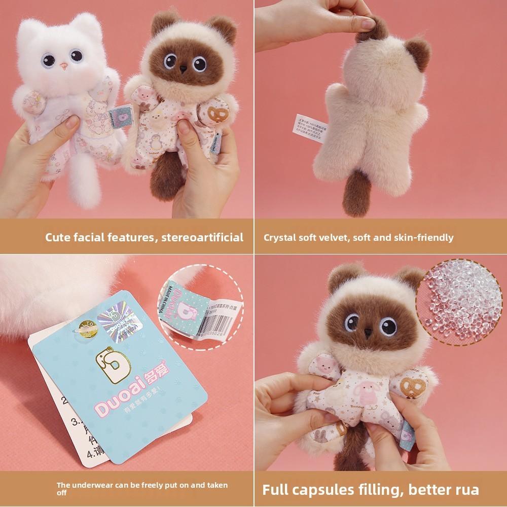 Plush Cat Plushie With Soft Polyester Fiber For Kids And Gift Giving