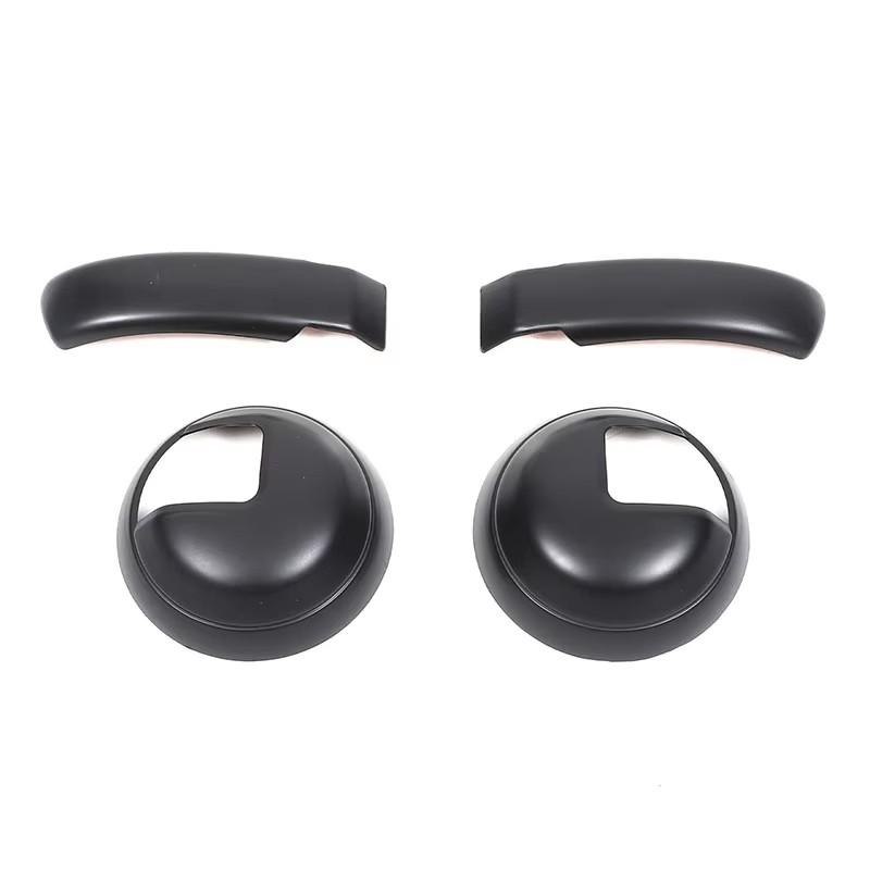 For Fiat 500 2010- ABS Car Rearview Mirror Adjustment Switch Frame Door Storage Box Decorative Frame Sticker Car Accessories