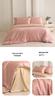 Summer Cooling Tencel Lyocell Ice Silk Bedding Set (4-Piece)