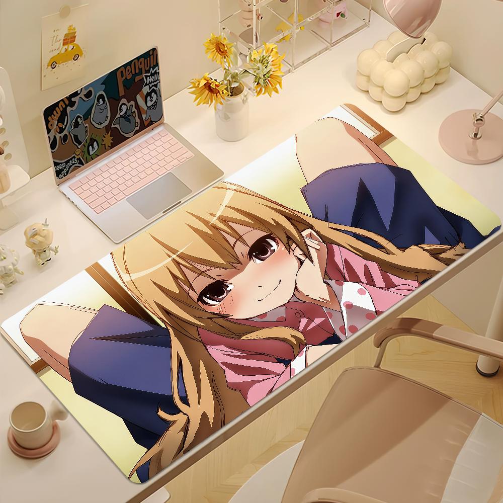 Cute Tiger Dragon Aisaka Taiga Mouse Pad Large Nonslip Lockedge Desktop Computer Desk Mat Keyboard Mousepad Office Game Student