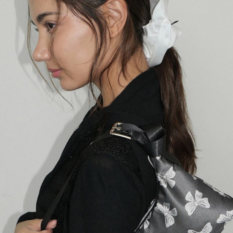 for Basic Satin Scrunchie_Large_White