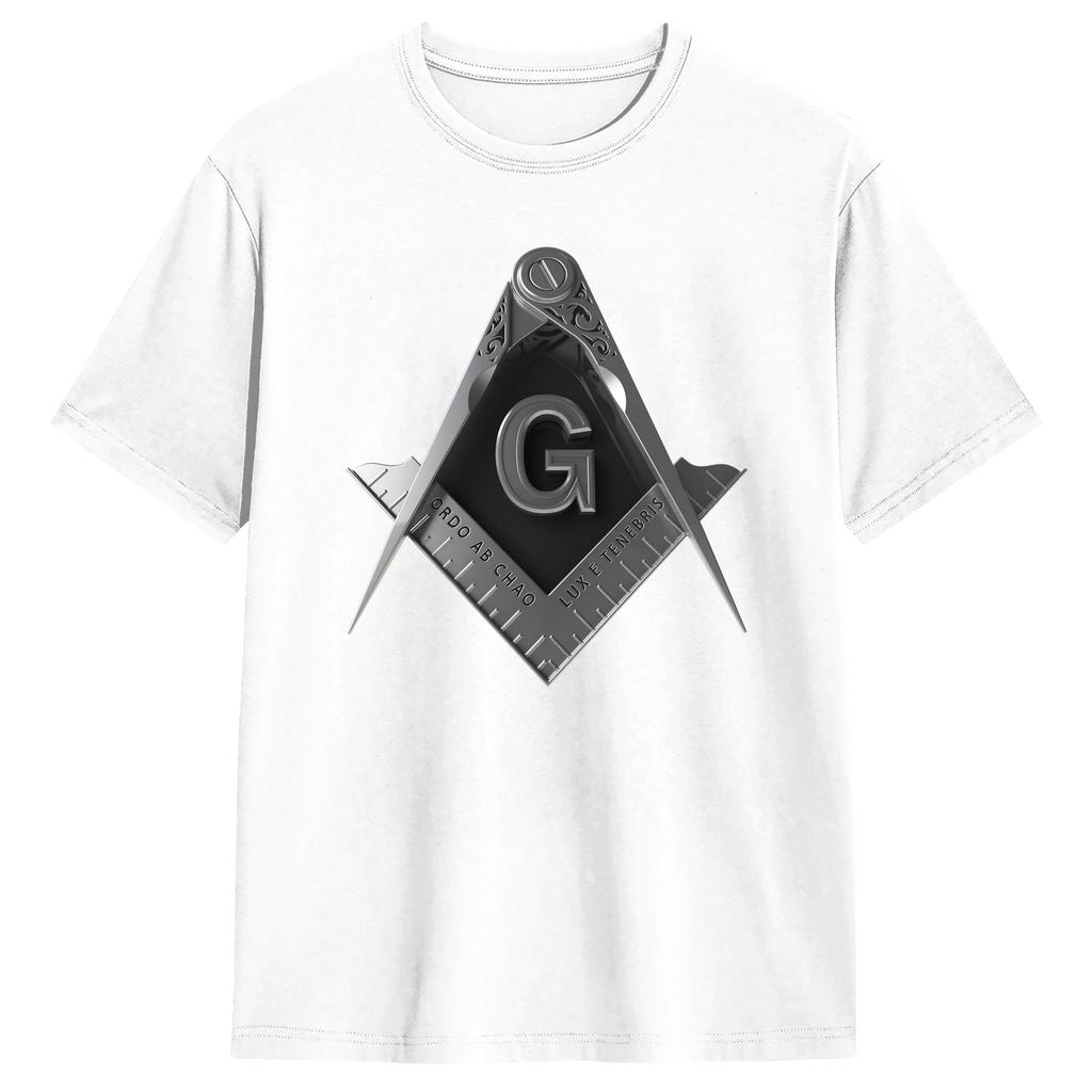 Masonic Mason Freemasonry TShirt Summer  Funny TShirts  Cotton Hip Hop Tshirt For Unisex Casual Tees
