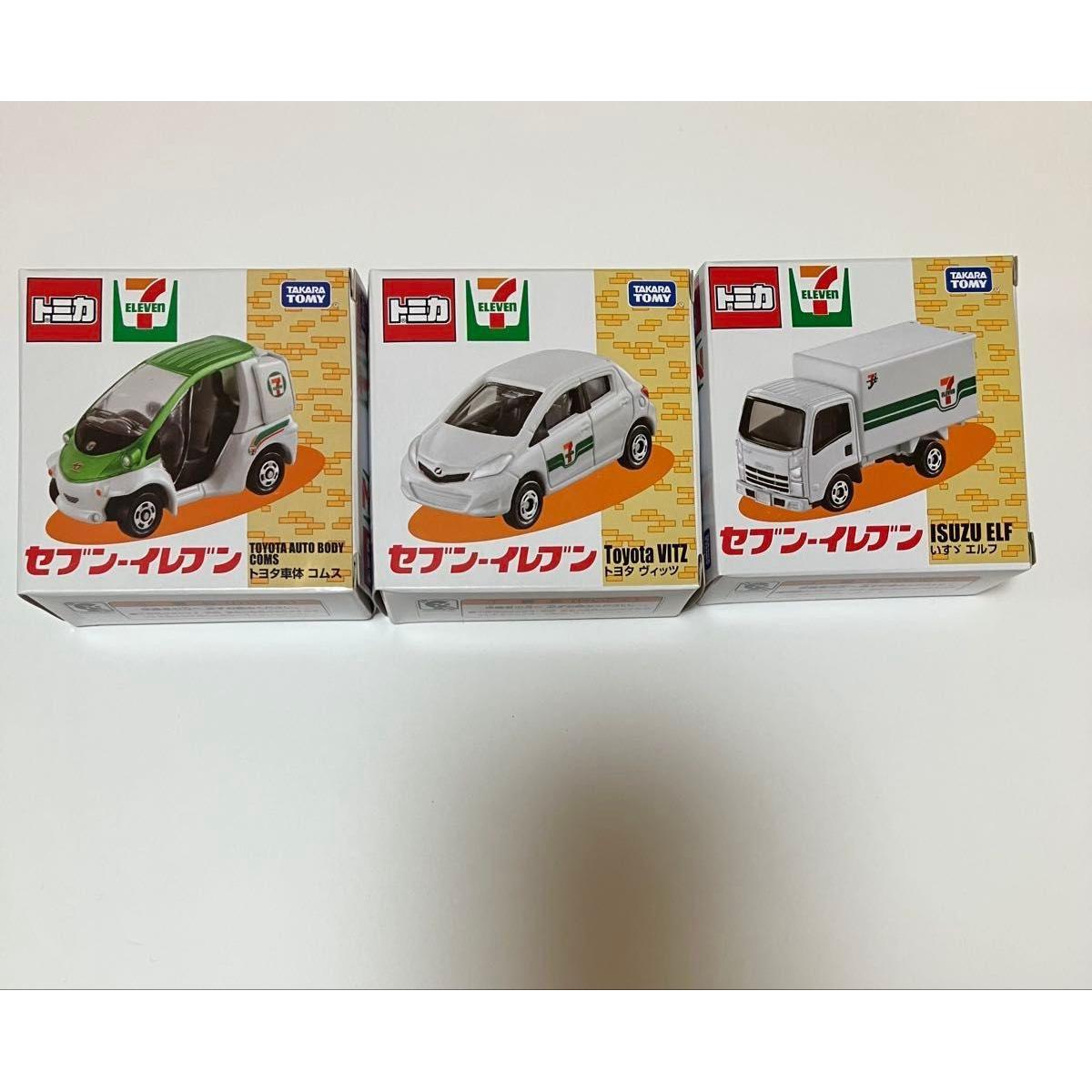 Б/у лимитированный набор Tomica 7-Eleven из 3 видов