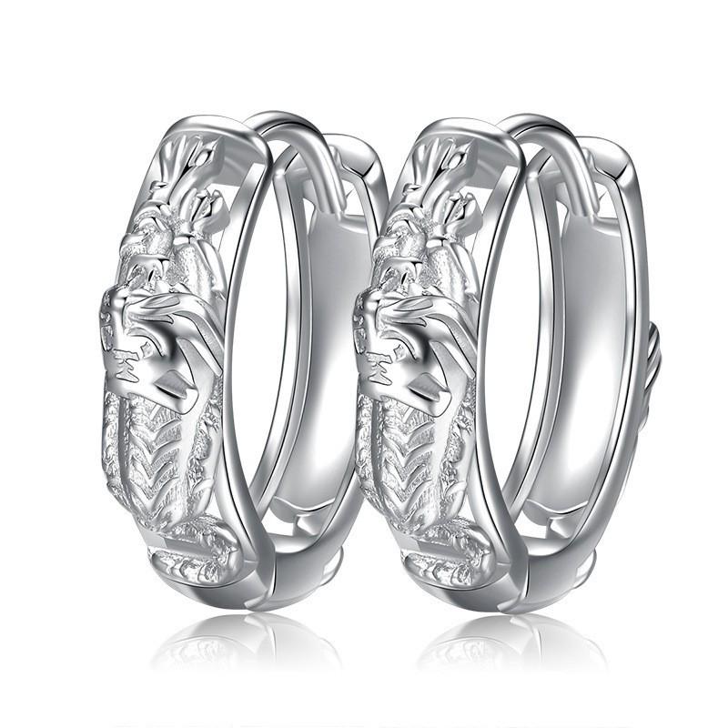 Unisex Double Hoop & Stud Earrings: Versatile Round Ear Cuffs & Clips