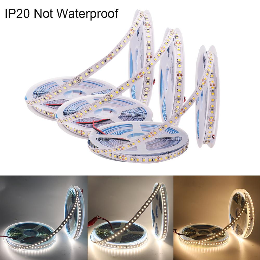 5M 10M 15M 20M 24V LED Strip Lights 2835 120LEDs/m IP20 Home Lamp Strip Warm/Natural/White IP68 Flexible Tape for Outdoor Garden