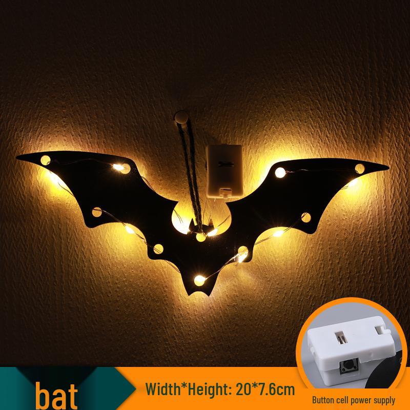 Halloween LED Spider & Bat 3D Wall Stickers - Luminous Ghost Festival Party Lights