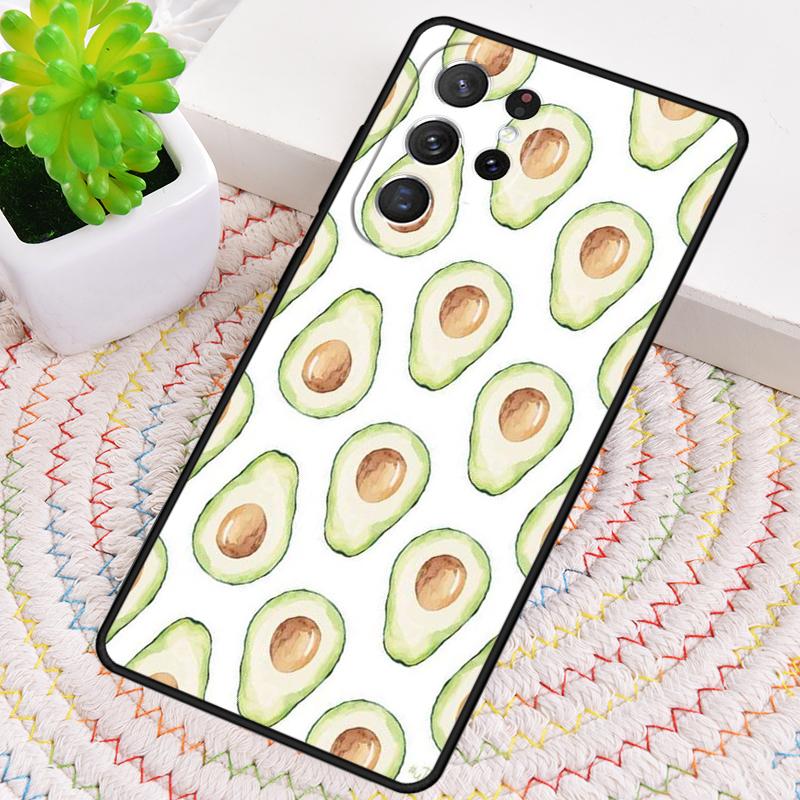 Lovely Avocado Silicone Phone Case For Samsung Galaxy Note 10 Pro S26 S25 S24 S23 S22 S21 Plus S25Ultra Capa Cover