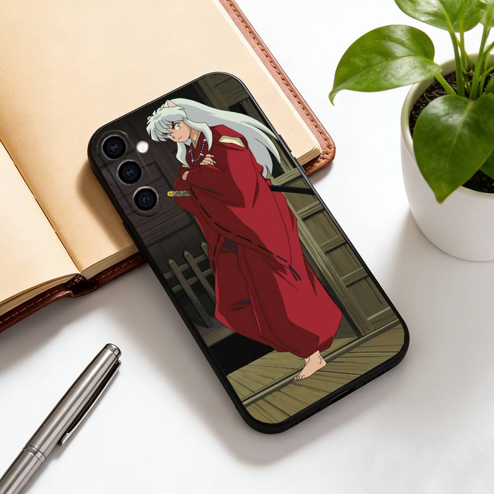 

Inuyasha Phone Case For Samsung Galaxy A73,A72,A71,A70,A53,A52,A51,Soft Silicone Black Cover Samsung a71 4g