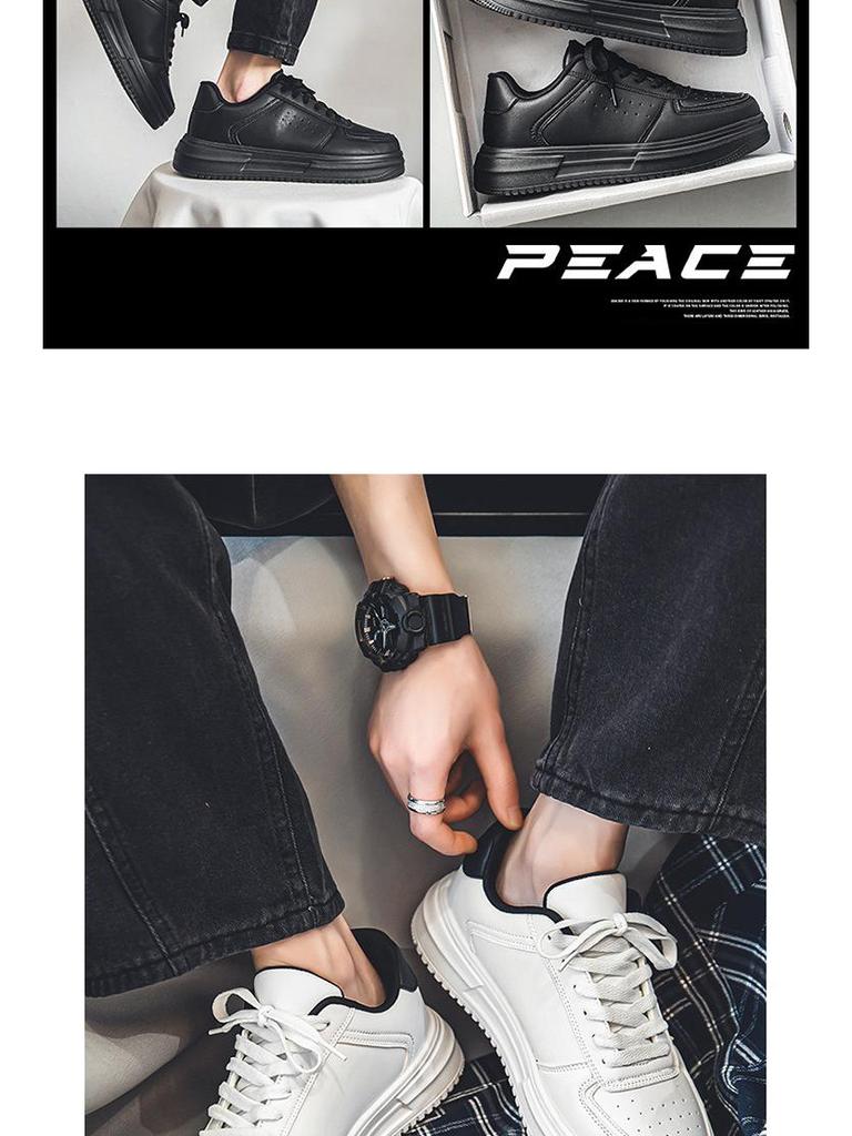 Men's Black Non-Slip Waterproof Leather Chef Shoes for Summer Cooking & Leisure
