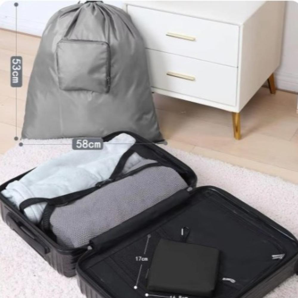 Collapsible Travel Laundry Bag with Handle Travel Storage Pouch Portable Dirty Clothes Bag  Travel
